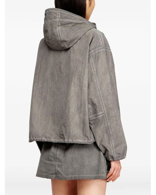 DIESEL Gray G-Orilla Windbreaker Jacket