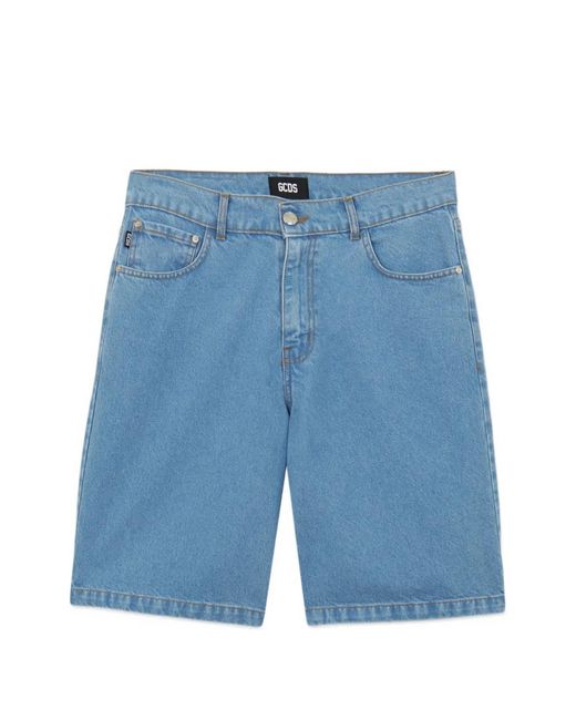 Gcds Blue X Betty Boop Cotton Shorts for men