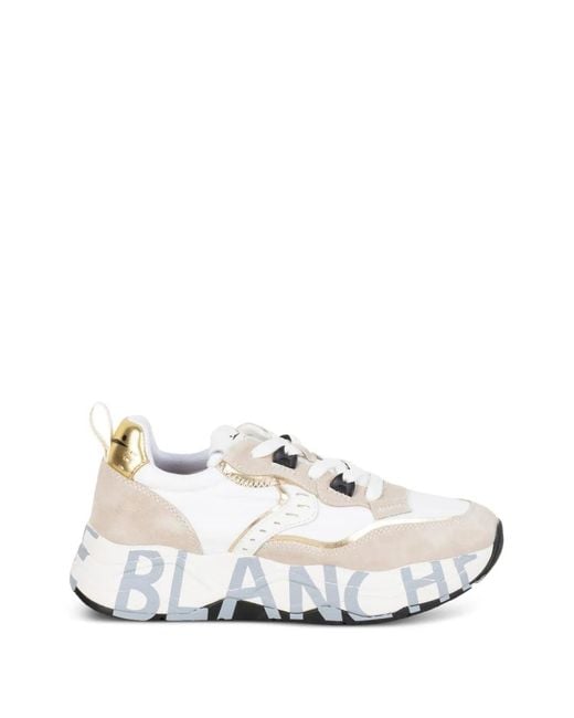 Voile Blanche White Baskets À Logo Imprimé
