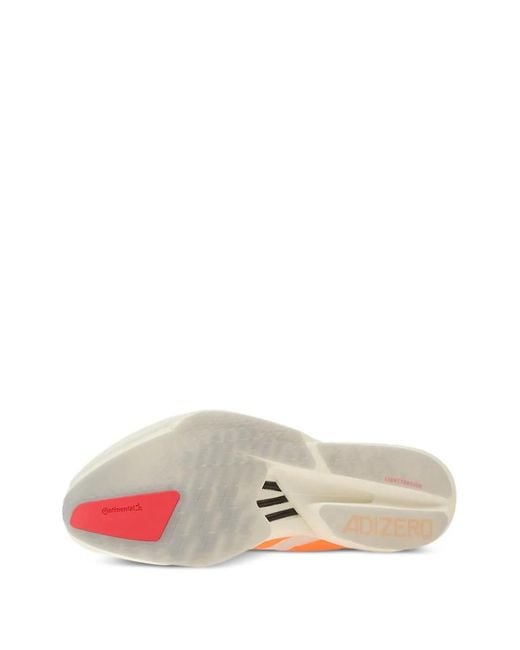 Adidas Pink Adizero Adios Pro Three-Striped Sneakers for men