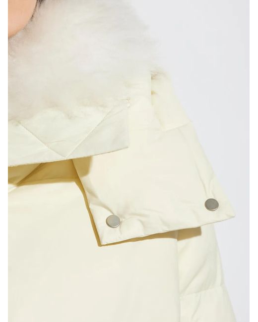 Yves Salomon シアリングライニング ジャケット Natural