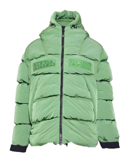 Napapijri Green Hyper Puffer Jacket for men