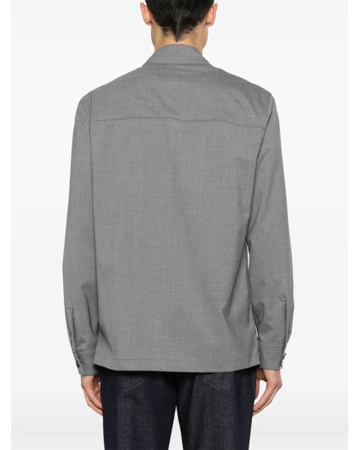 Giacca-Camicia di Manuel Ritz in Gray da Uomo
