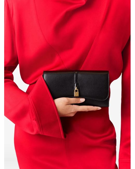 Stella McCartney Red Midi Dress With Ring Neckline And Long Sleeves