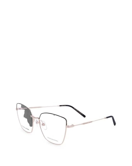 Marc Jacobs White Geometric-Frame Glasses