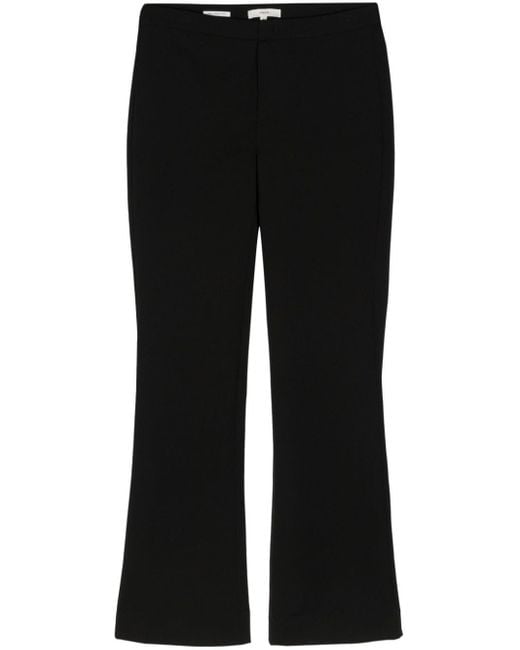 Vince Black Mid-rise Tapered-leg Trousers