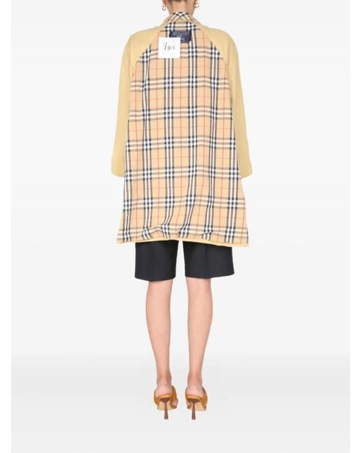 1/OFF White Check Pattern Coat