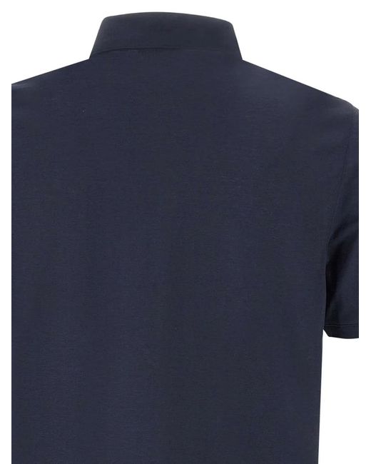 Diktat Blue Cotton Polo Shirt for men