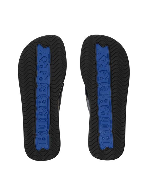 Burberry Blue Check Pavilion Sandals for men