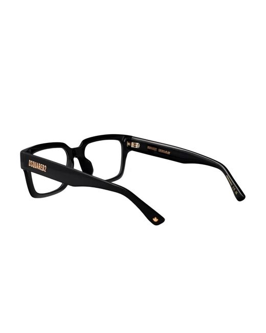 Occhiali Squadrati di DSquared² in Black da Uomo