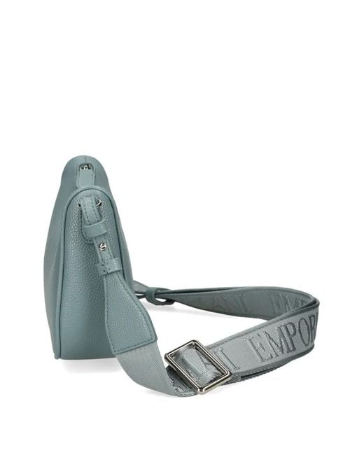 Emporio Armani Blue Sac À Bandoulière À Logo