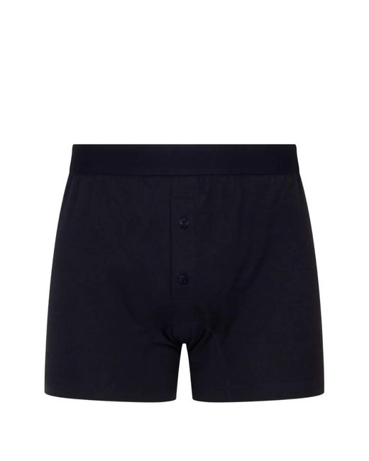 Comme des Garçons Blue Boxer Boutonné Sur Le Devant for men