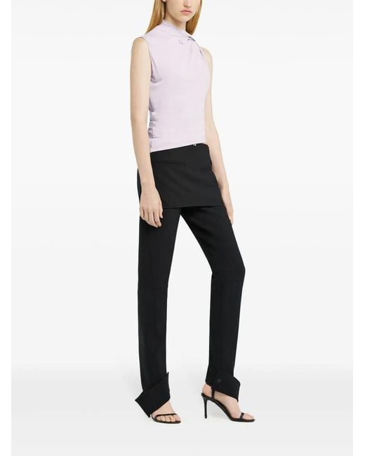 Courreges Pink Draped Top
