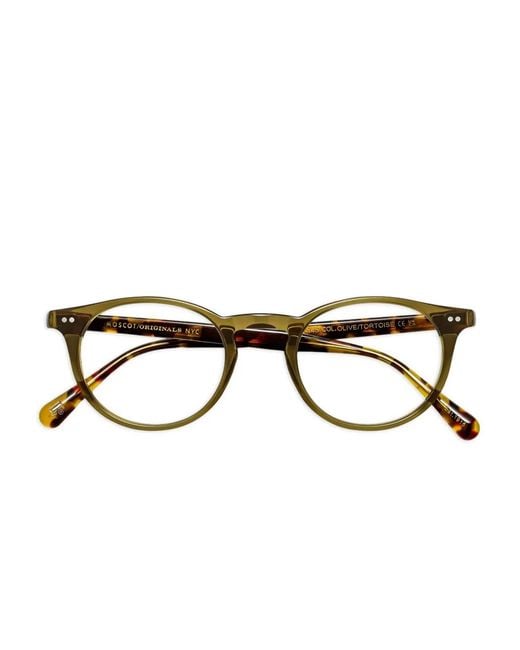 Lunettes De Vue Frankie À Monture Ronde Moscot en coloris Brown