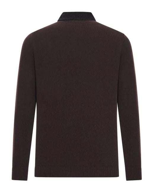 Roberto Collina Black Cotton-Piquet Polo Shirt for men