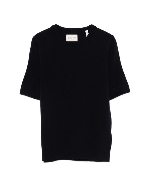 Gant Black Short-Sleeve T-Shirt
