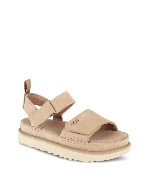 Ugg Natural Goldenstar Suede Sandals