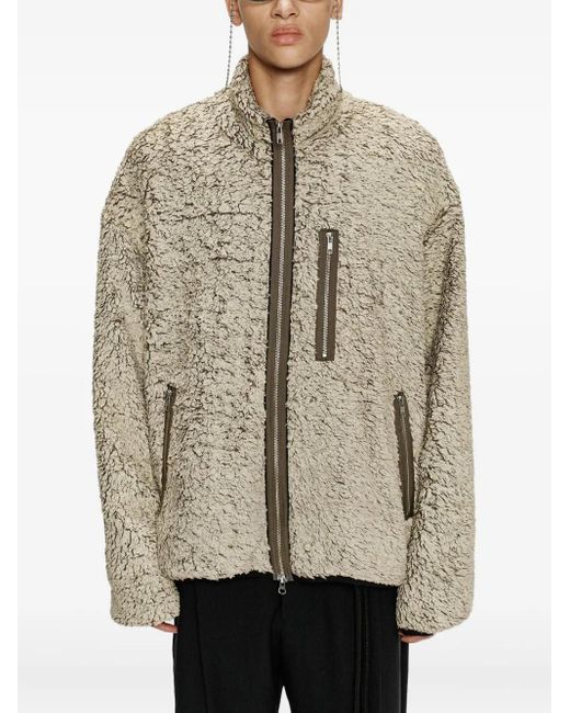 Song For The Mute Natural Textured-Finish Jacket for men