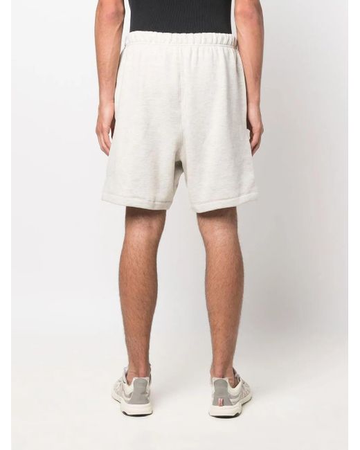 Fear Of God White Logo-Print Drawstring Track Shorts for men