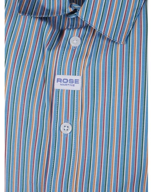 Martine Rose Blue Striped Shirt for men