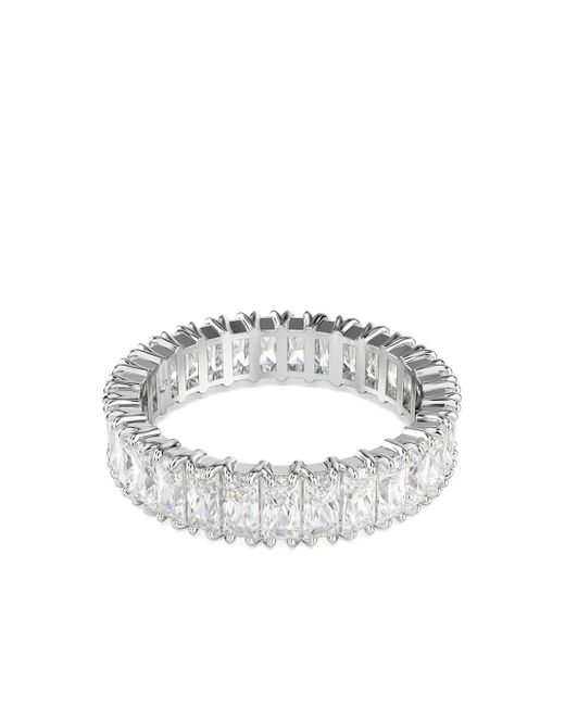Swarovski Metallic Matrix Baguette-Cut Ring