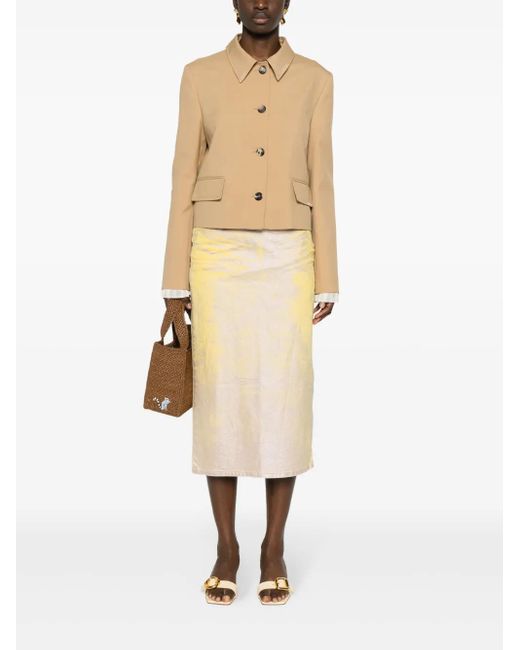 Marni Natural Single-Breasted Blazer