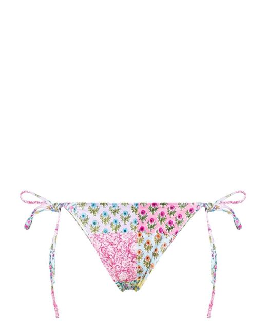 Bas de bikini à imprimé patchwork Mc2 Saint Barth en coloris Pink