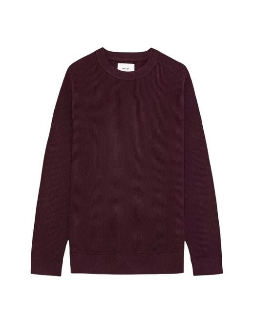 Pull Col Rond NN07 pour homme en coloris Purple