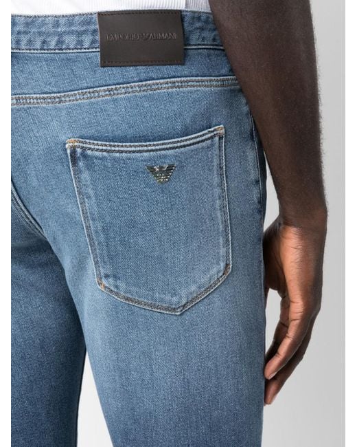 Emporio Armani Slim-fit Jeans in het Blauw voor heren | Lyst NL
