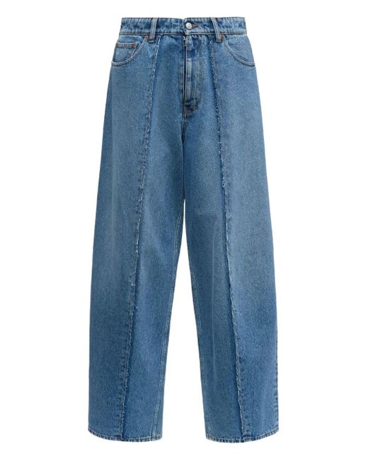 MM6 by Maison Margiela Blue Jeans With Frayed Details for men