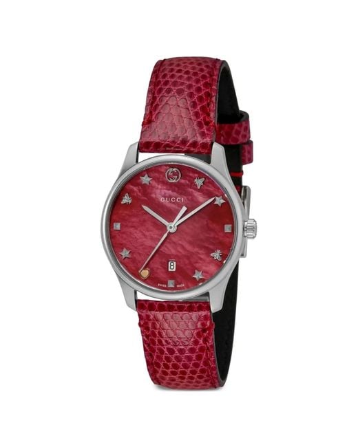 Gucci Red G-Timeless 29Mm Watch