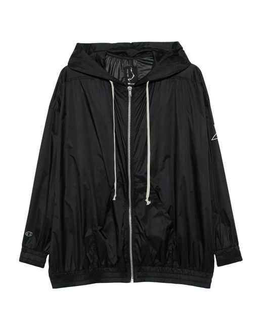Rick Owens Black X Champion Jumbo Jason's Hoodie for men