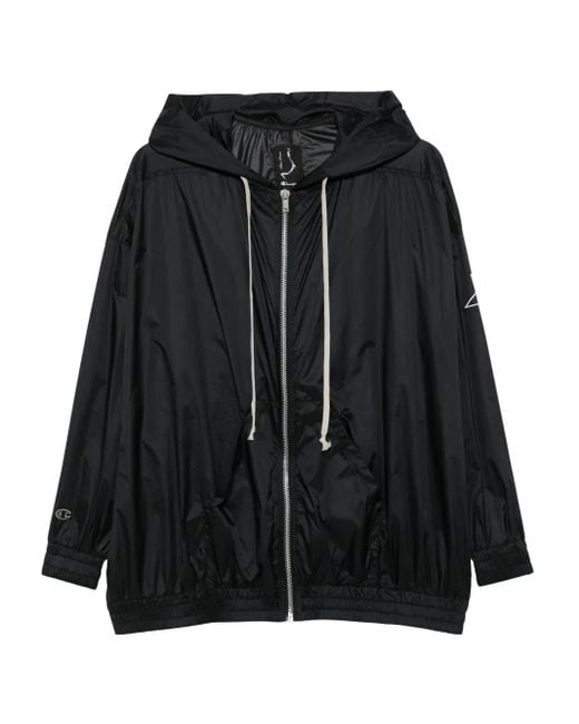 メンズ Rick Owens X Champion ロゴパッチ ジャケット Black