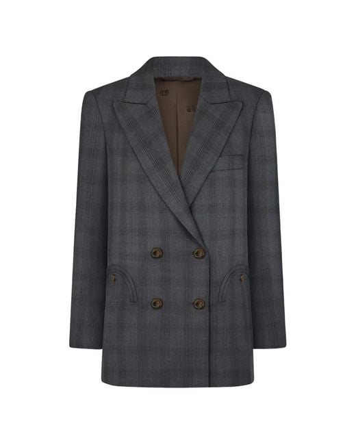 Blazé Milano Gray Bravado Everyday Double-Breasted Blazer