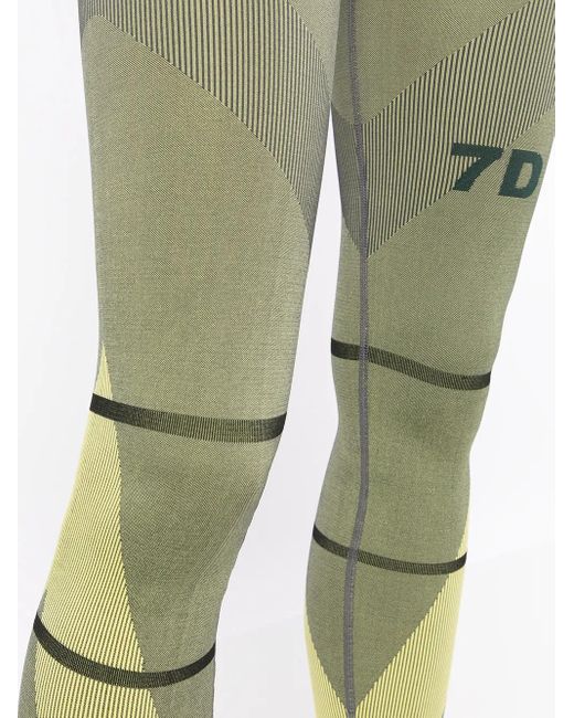 7 DAYS ACTIVE Legging Met Logoprint in het Green