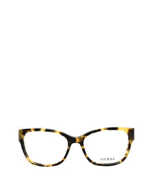 Guess Black Rectangle-Frame Glasses