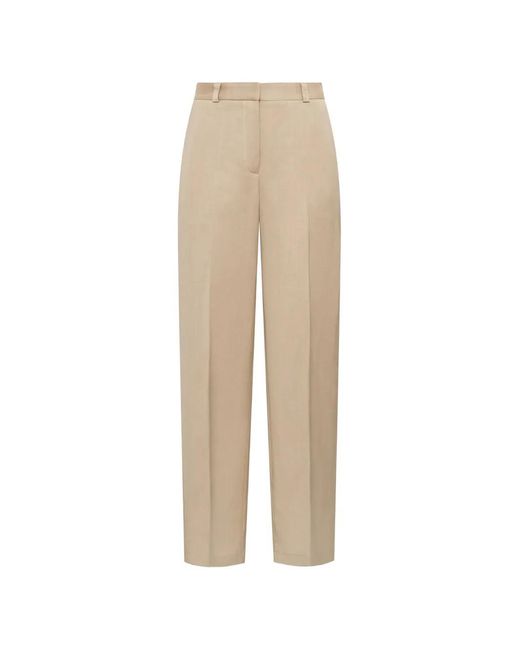 Maliparmi Natural Pressed-Crease Straight-Leg Trousers