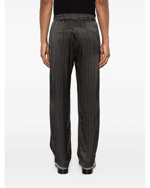 Ernest W. Baker Gray Striped Trousers for men