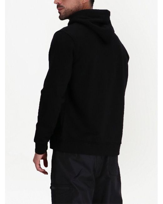 Karl Lagerfeld Black Logo-print Hoodie for men