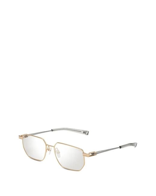 Dita Eyewear White Geometric-Frame Glasses for men