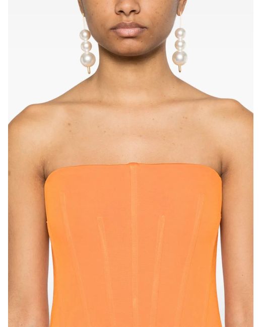 Jonathan Simkhai Orange Adalys Maxi Dress