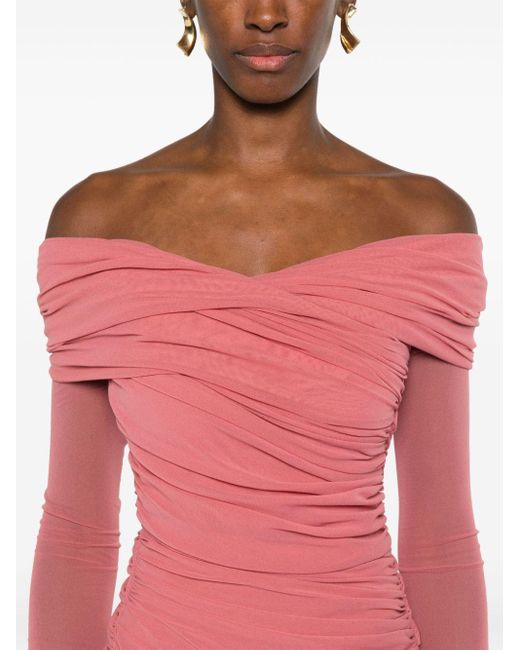 Robe courte à design drapé Philosophy Di Lorenzo Serafini en coloris Pink