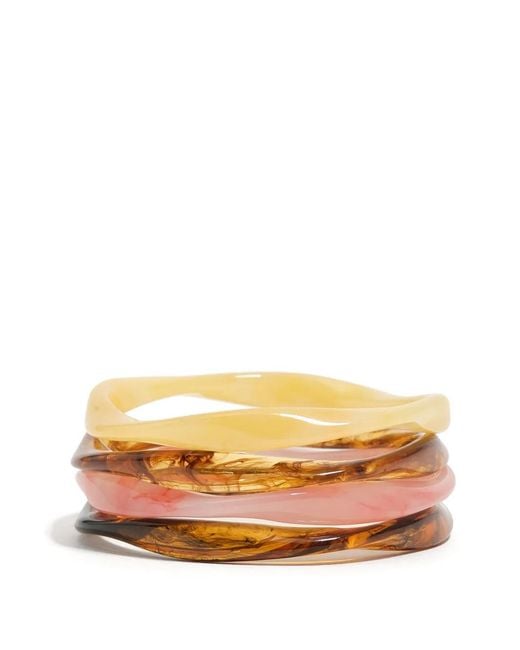 Bimba Y Lola Metallic Irregular Bracelets (Set Of Four)