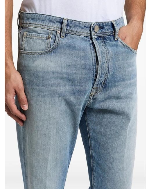 Peserico メンズ ブルー ウォッシュド パンツの通販はau PAY