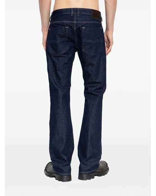 DIESEL Blue 2007 Zatiny Logo-Patch Jeans for men