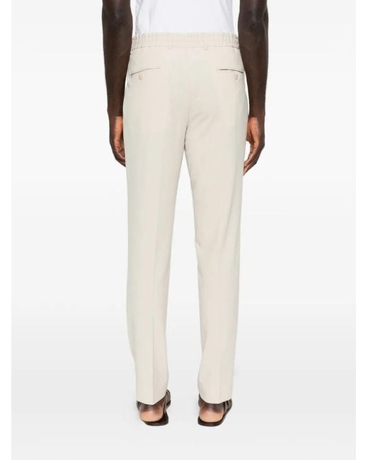 Karl Lagerfeld White Drawstring Trousers for men