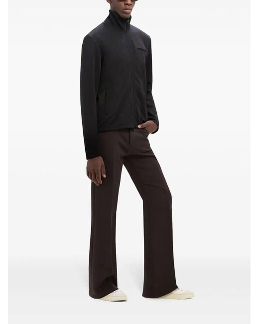 Courreges Black Interlock Zip-Up Shirt Jacket