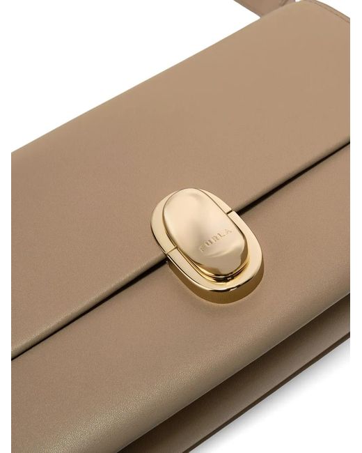 Furla Gray Small Eclisse Crossbody Bag