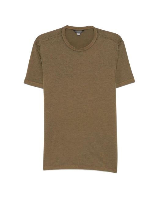 John Varvatos Green Round-Neck Short-Sleeve T-Shirt for men