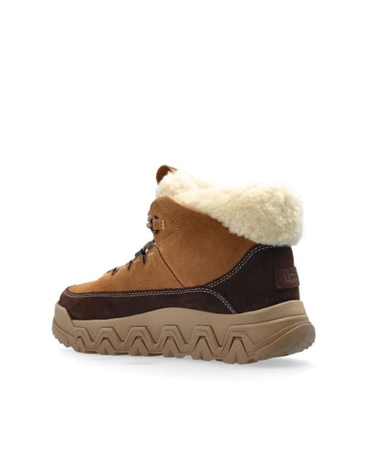 Ugg Brown Terretrail Cozy Lace-Up Boots